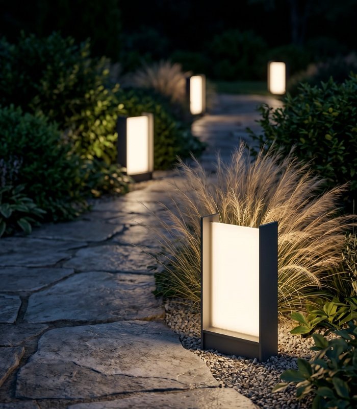 Baliza LED exterior 20W 3000K 470lm IP65 gris oscuro - Imagen 2