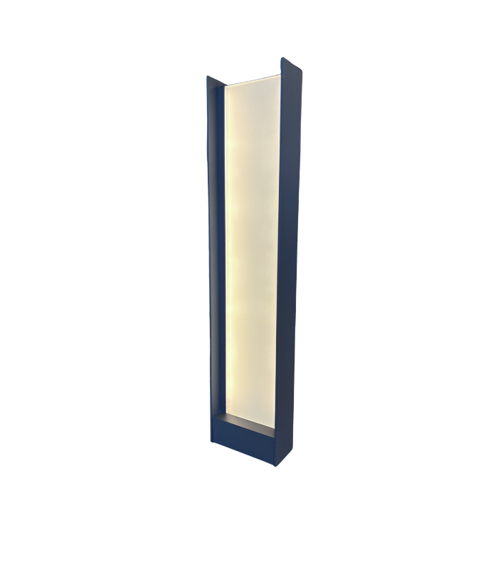Baliza LED exterior 20W 3000K 570lm IP65 gris oscuro 80cm - Imagen 3