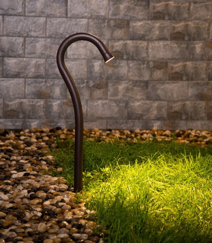 baliza_led_exterior_curva_7w_3000k_ip54_1 Baliza LED exterior 7W 3000K 200lm IP54 gris oscuro 80cm curva - Imagen 1