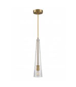 Lámpara colgante cristal transparente E14 IP20 diseño moderno - Imagen 2