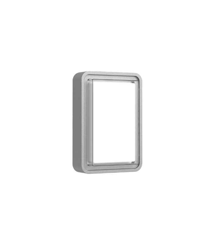 Luminaria de superficie LED exterior 12W 3000K IP65 840lm gris oscuro - Imagen 2