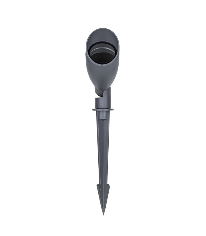 Proyector LED exterior con pincho GU10 IP65 aluminio gris oscuro - Imagen 3