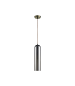 Lámpara colgante tubular bronce E27 IP20 diseño moderno Ø100 - Imagen 2