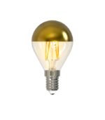 Bombilla LED E14 filamento dorada regulable 4.5W 2700K 400lm CRI90