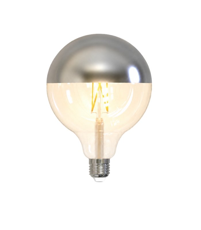 Bombilla LED E27 filamento gris regulable 9W 2700K 900lm formato XXL CRI90 - Imagen 1