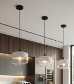 Lámpara colgante decorativa blanca E27 IP20 diseño moderno Ø250x250mm