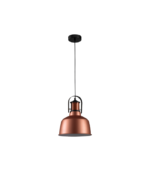 Lámpara colgante decorativa cobre, dorado y blanco E27 IP20 diseño moderno Ø220x300mm - Imagen 2