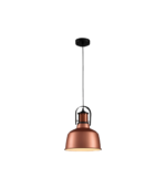 Lámpara colgante decorativa cobre, dorado y blanco E27 IP20 diseño moderno Ø220x300mm - Imagen 3