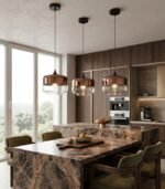 Lámpara colgante decorativa cobre E27 IP20 diseño moderno Ø250x250mm - Imagen 2