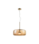 Lámpara colgante GX53 cristal ámbar IP20 diseño moderno 380mm - Imagen 3