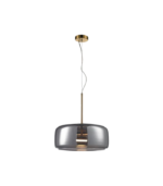 Lámpara colgante GX53 cristal ahumado gris IP20 diseño moderno 380mm - Imagen 3
