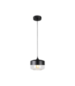 Lámpara colgante decorativa negra E27 IP20 diseño moderno Ø250x250mm - Imagen 2